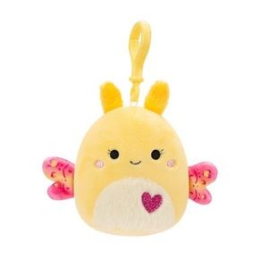 NWT 3.5” Miry the Moth Valentine Squishmallow Clip